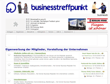 Tablet Screenshot of businesstreffpunkt.de